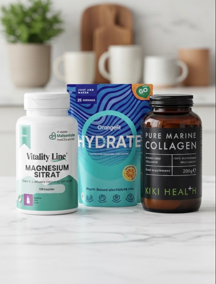 Aktiv & Restitusjon – Magnesiumsitrat, Elektrolytter og Kollagen